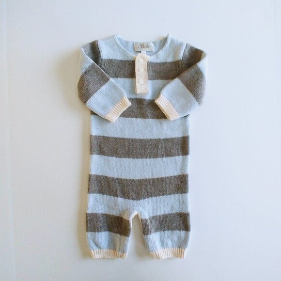 Bebe Soft Knit Striped Jumpsuit size 6 Months - Picture 13 of 13